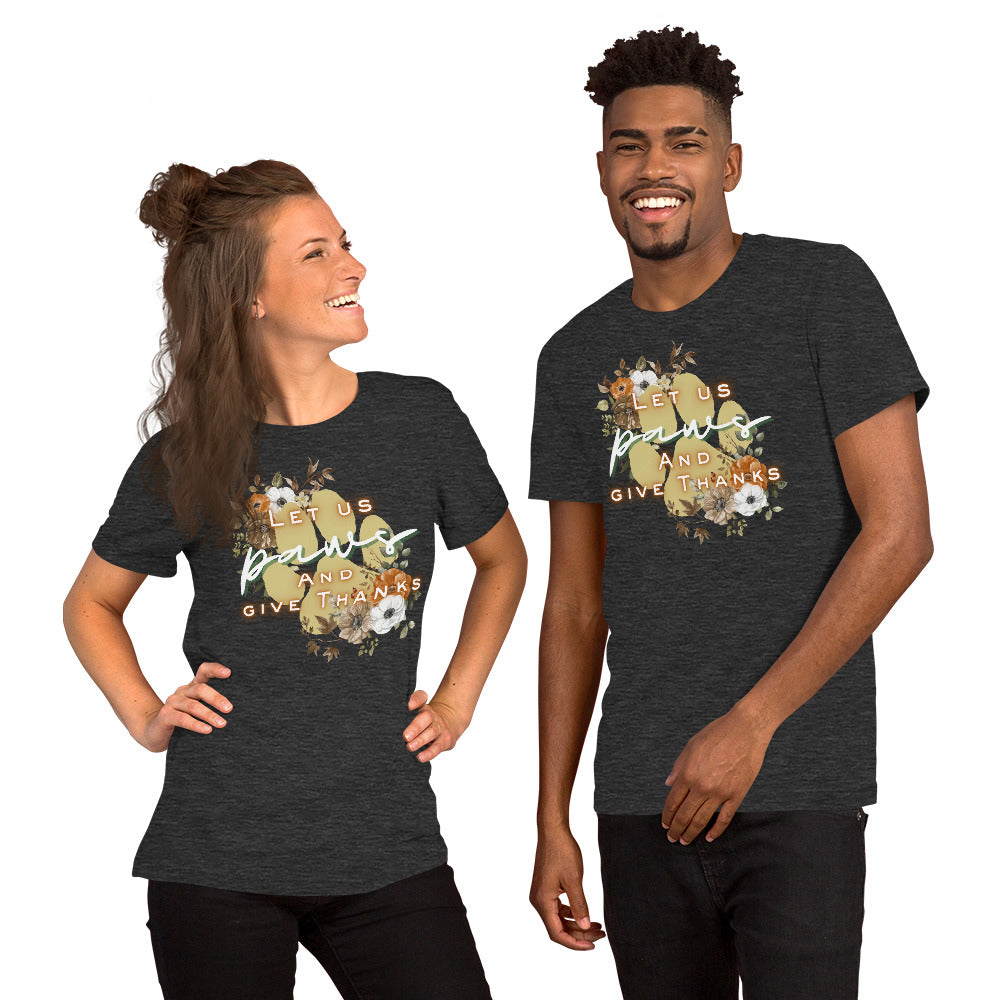 Paws Thankful (Dark) - Lightweight T-Shirt