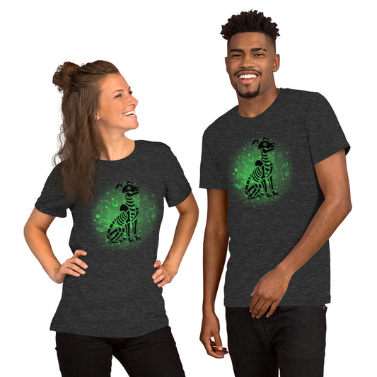 Glowing Dog Skeleton - Lightweight T-Shirt