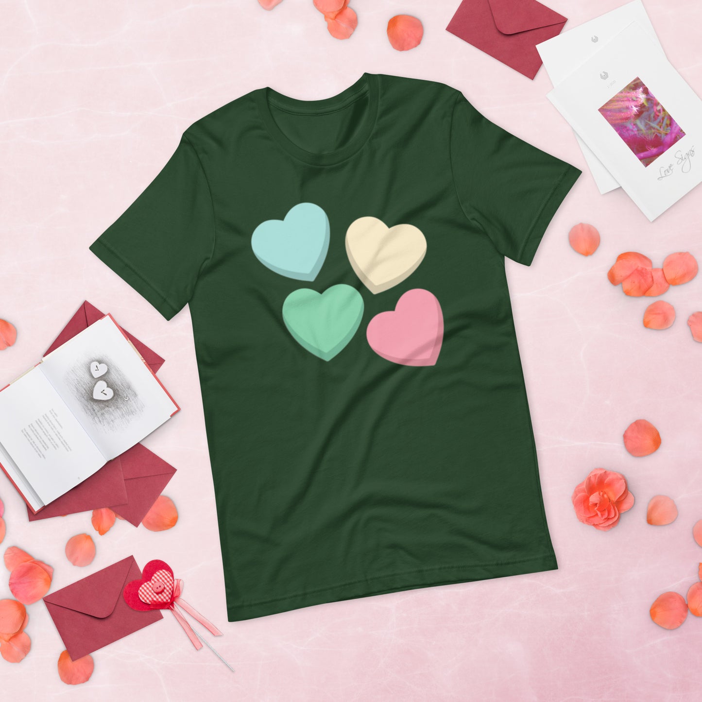 Candy Hearts - Lightweight T-Shirt