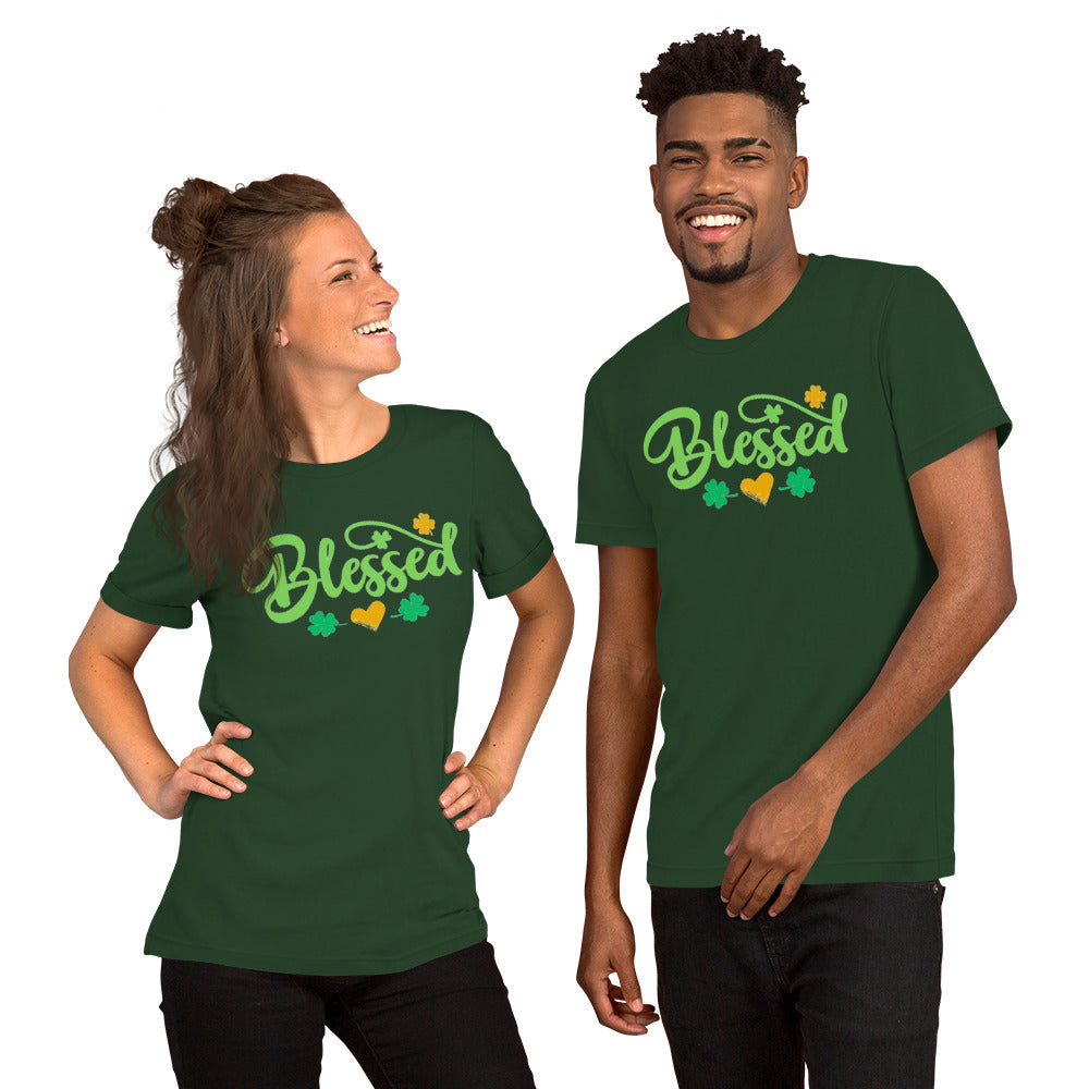 Blessed Clovers (Dark) - Lightweight T-Shirt