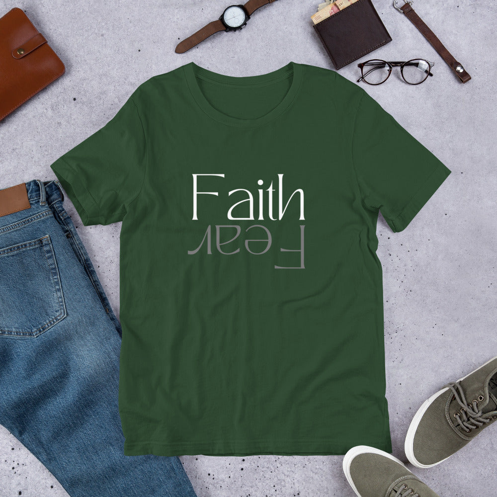 Faith over Fear (Dark) - Lightweight T-Shirt