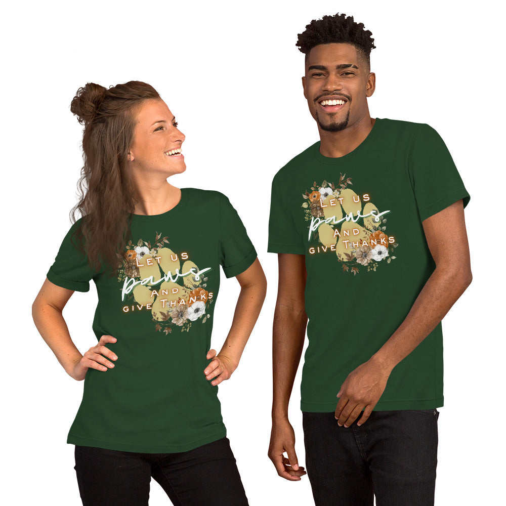 Paws Thankful (Dark) - Lightweight T-Shirt