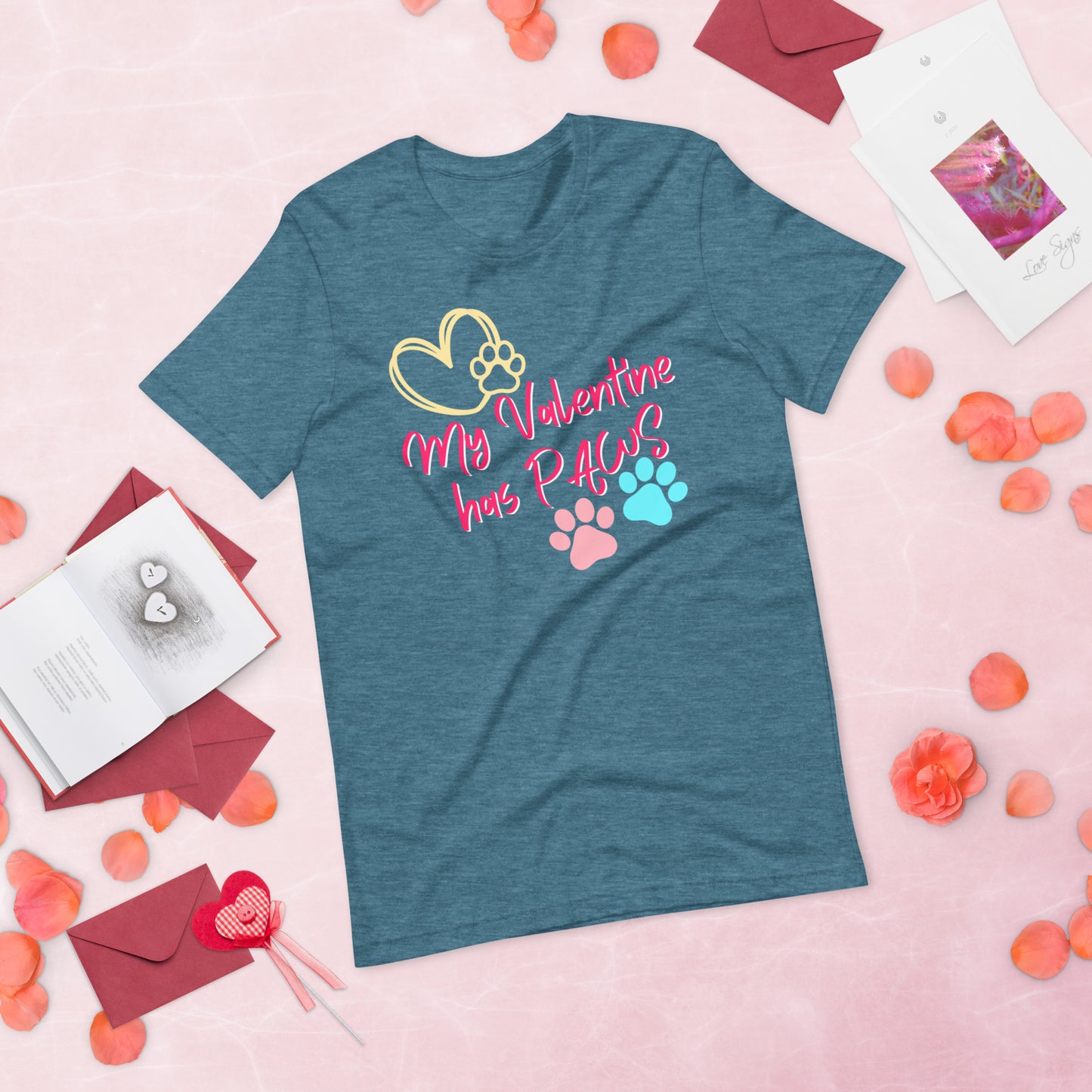 Paw Valentine - Lightweight T-Shirt