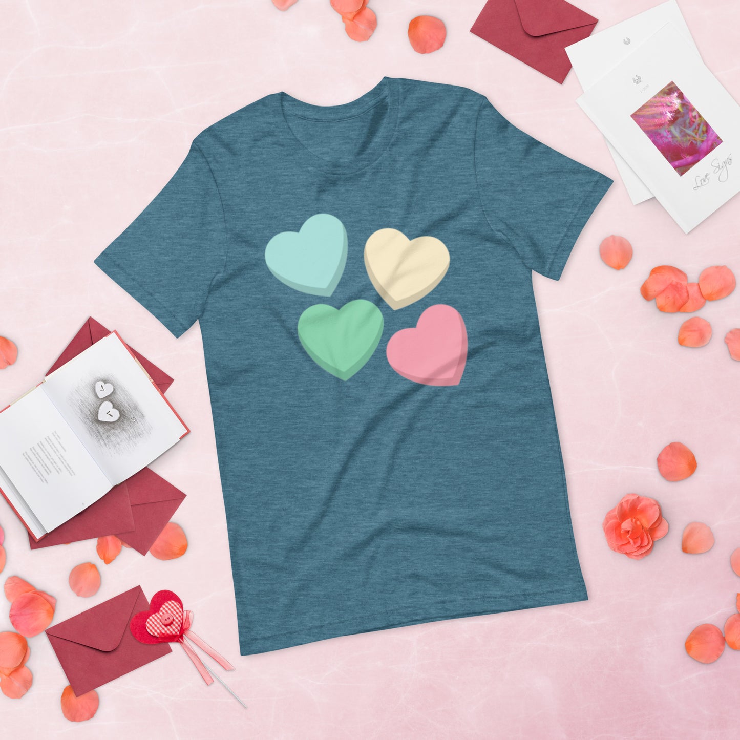 Candy Hearts - Lightweight T-Shirt