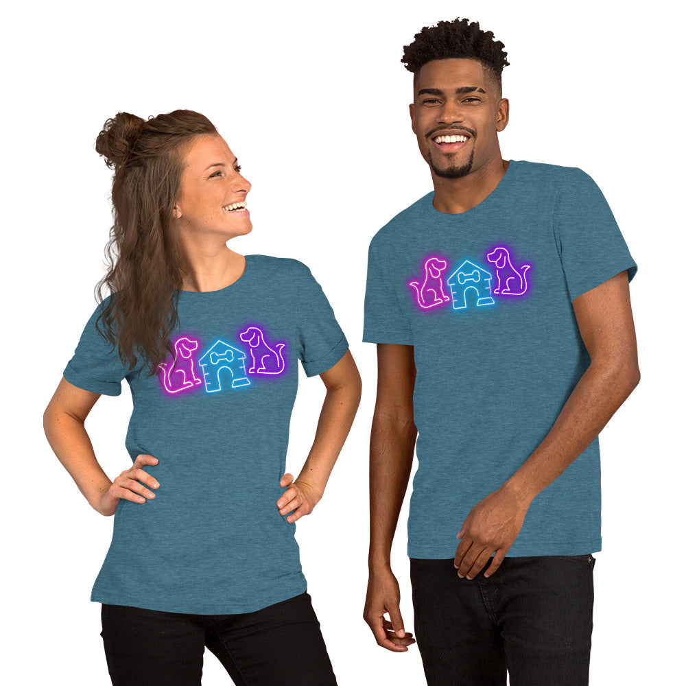 Neon Dog Tails - Lightweight T-Shirt