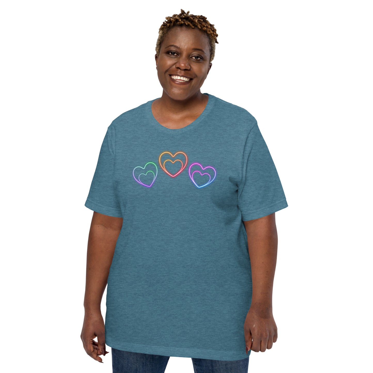 Neon Hearts - Lightweight T-Shirt