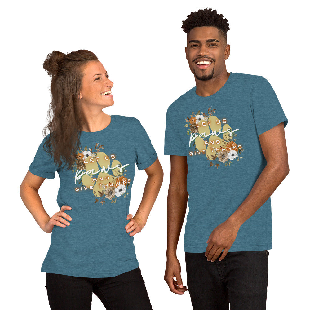 Paws Thankful (Dark) - Lightweight T-Shirt