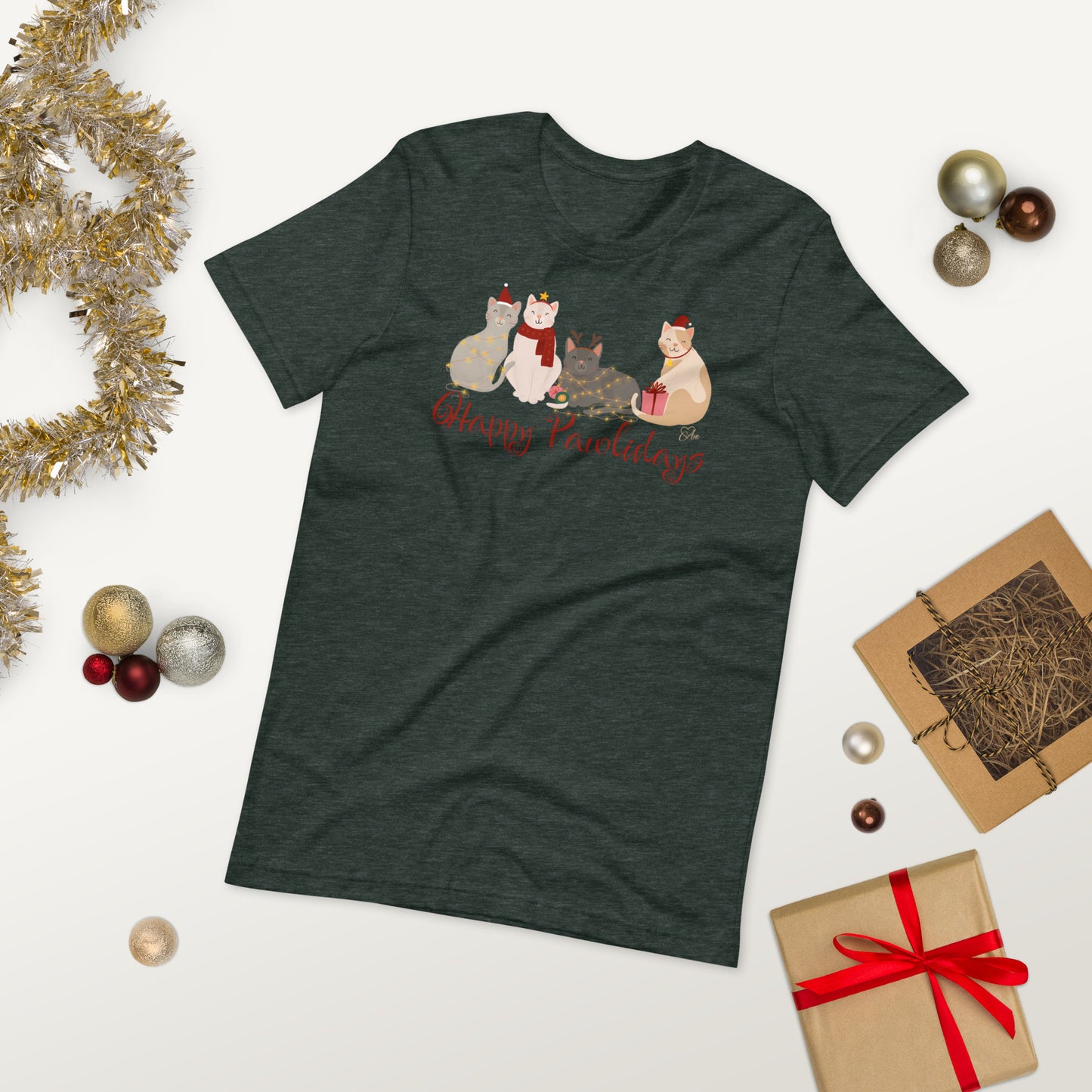 Cat Holiday - Lightweight T-Shirt