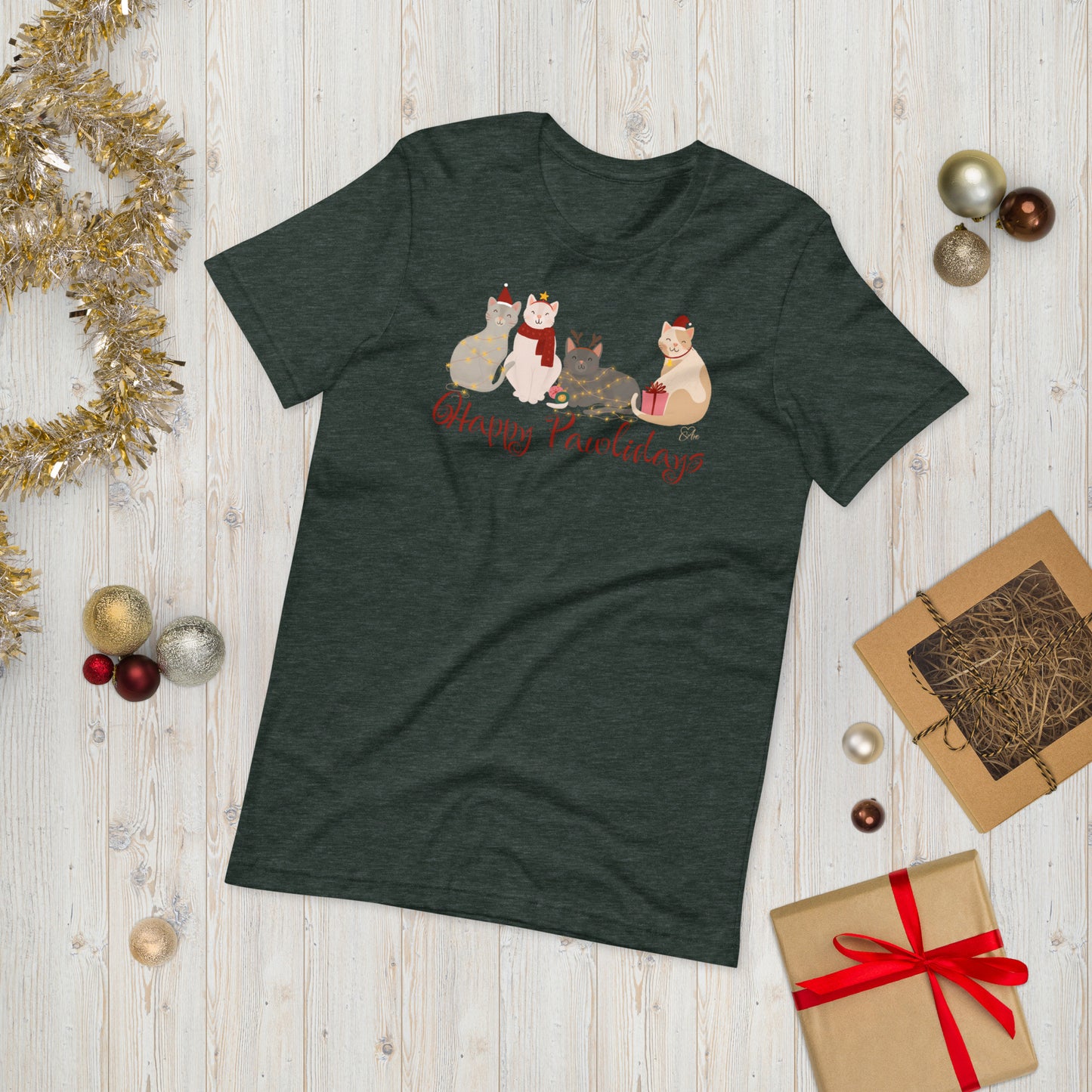 Cat Holiday - Lightweight T-Shirt