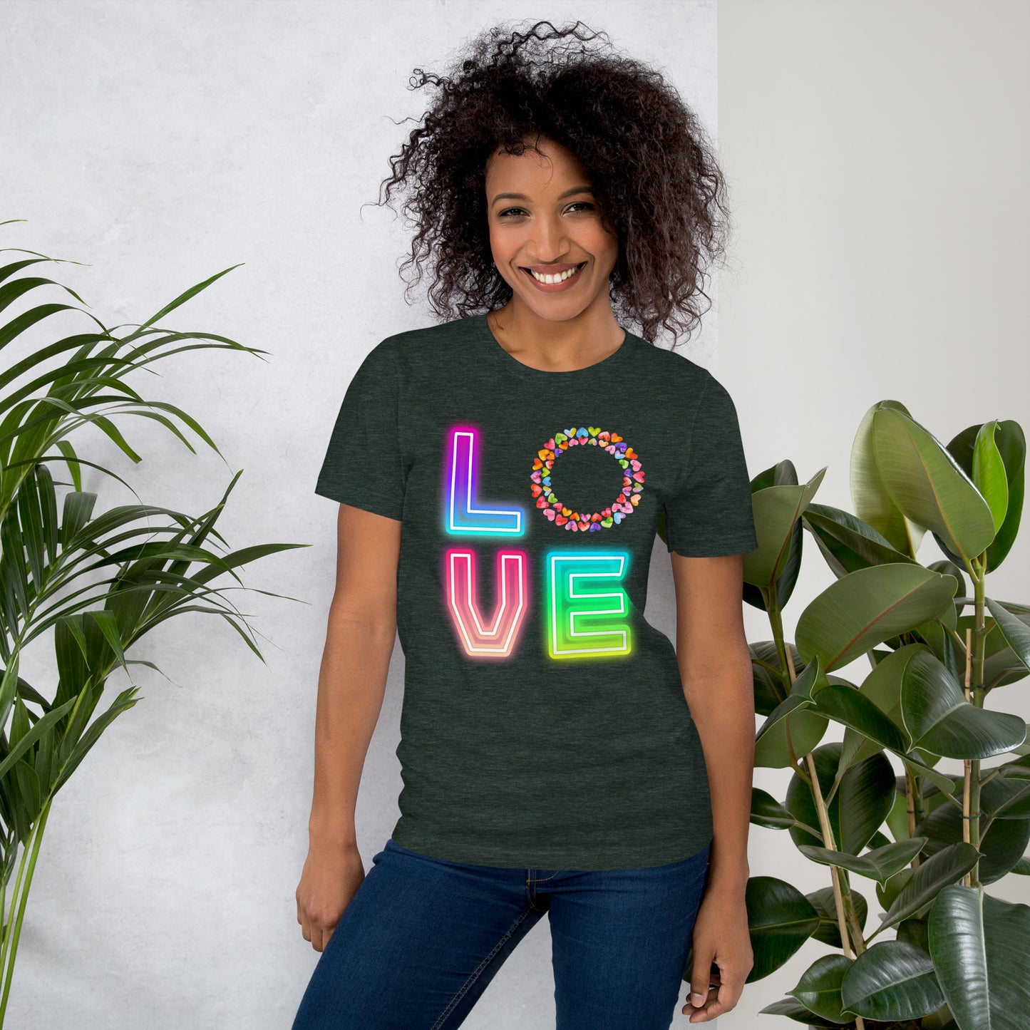 Rainbow Love  - Lightweight T-Shirt