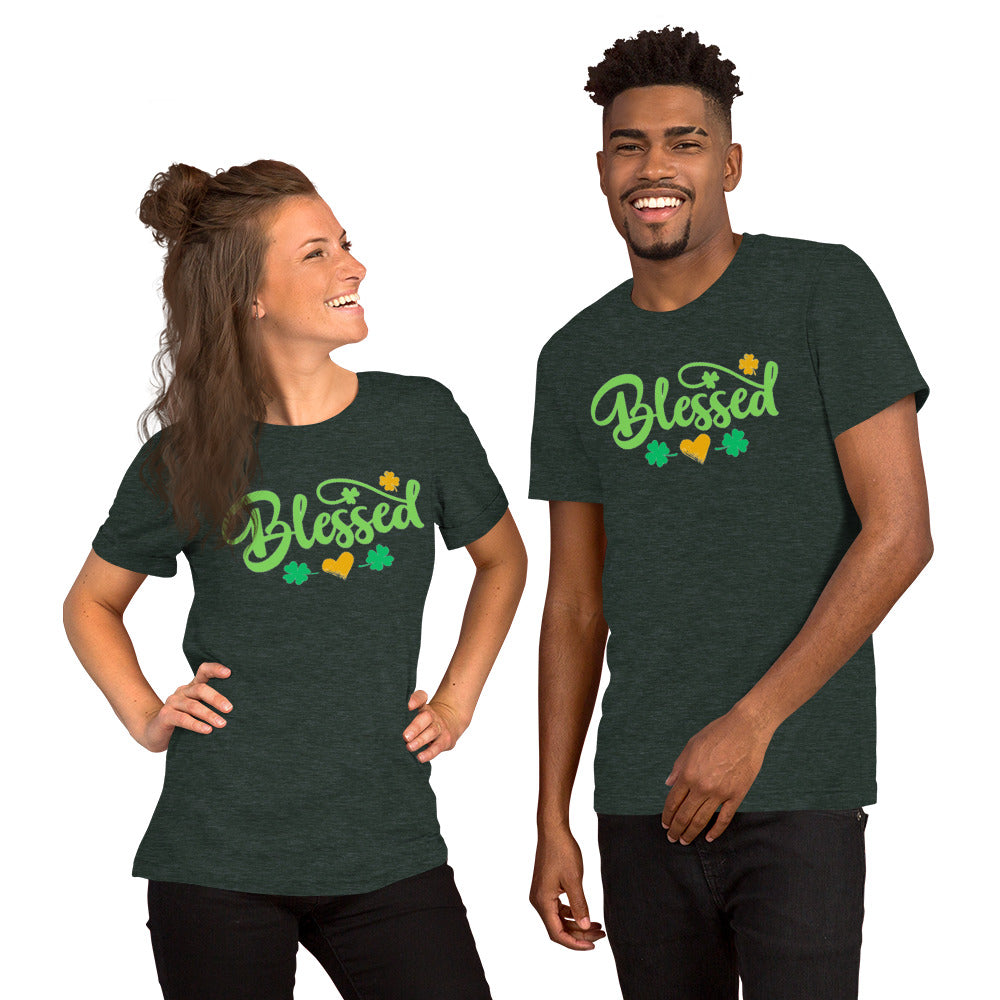 Blessed Clovers (Dark) - Lightweight T-Shirt