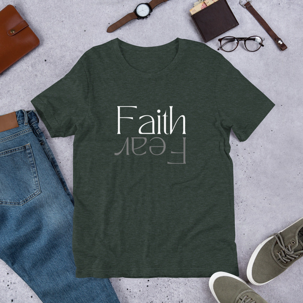 Faith over Fear (Dark) - Lightweight T-Shirt