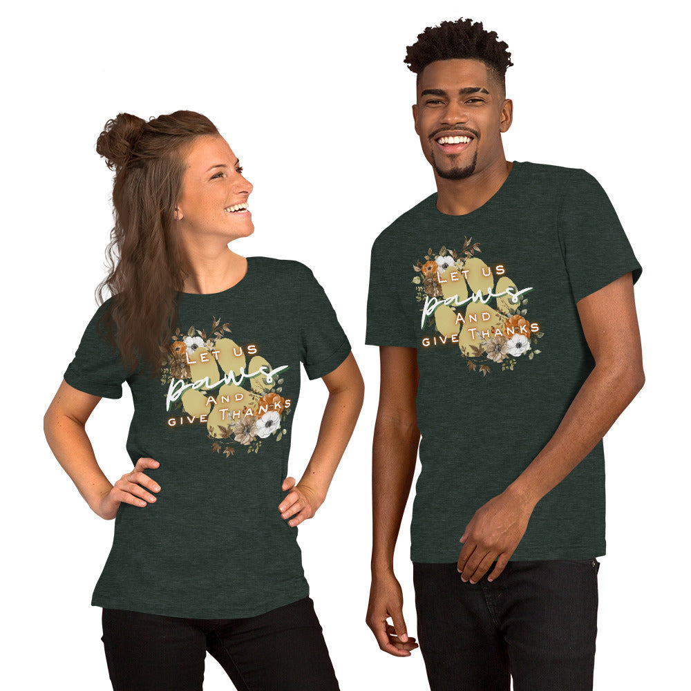 Paws Thankful (Dark) - Lightweight T-Shirt