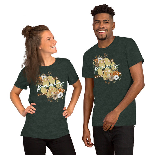 Paws Thankful (Dark) - Lightweight T-Shirt