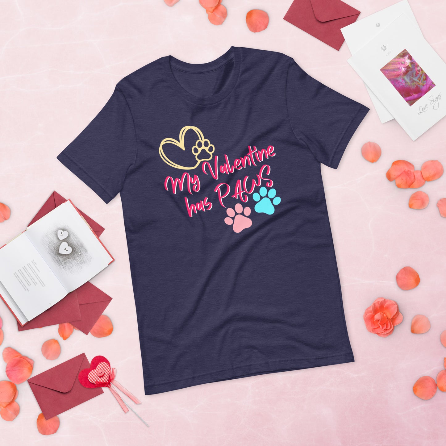 Paw Valentine - Lightweight T-Shirt