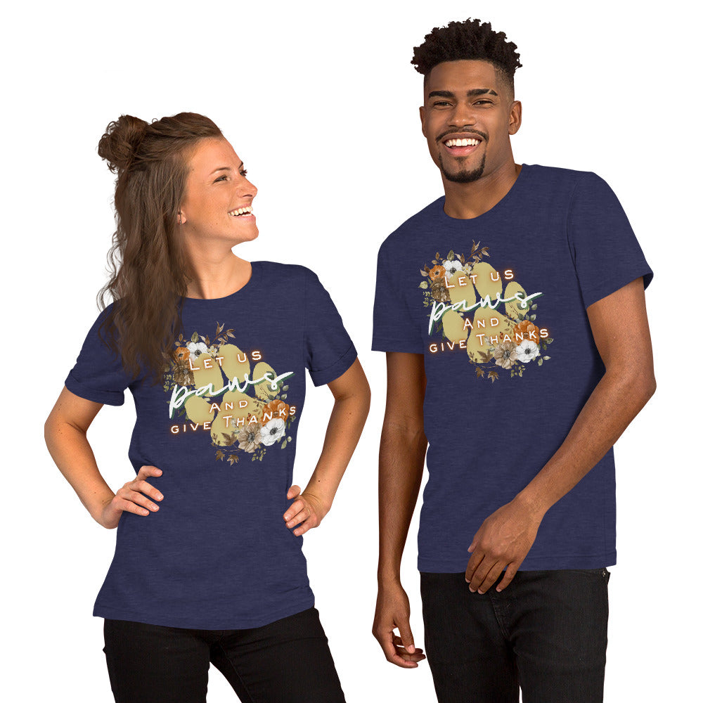 Paws Thankful (Dark) - Lightweight T-Shirt
