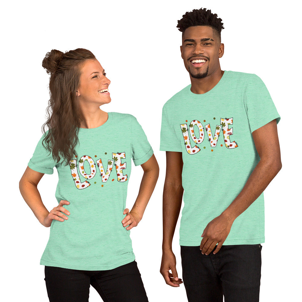Fall Love Letters (Light) - Lightweight T-Shirt