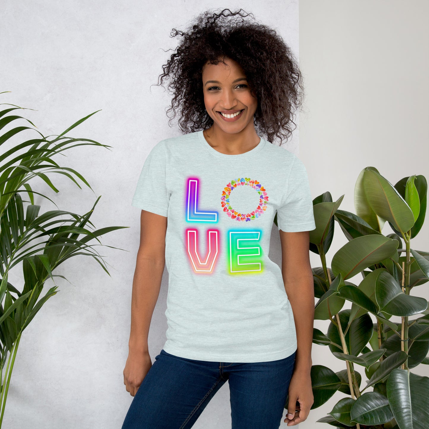 Rainbow Love  - Lightweight T-Shirt