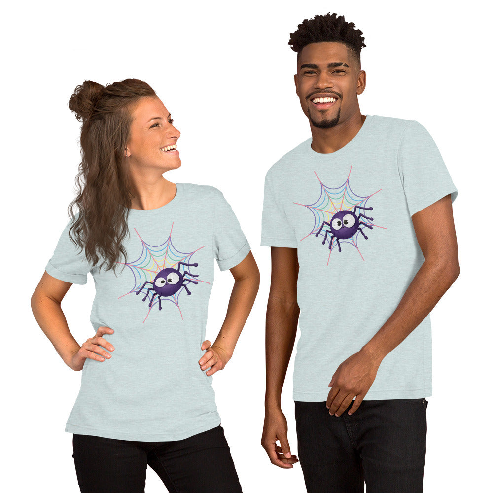 Pastel Rainbow Web (Light) - Lightweight T-Shirt