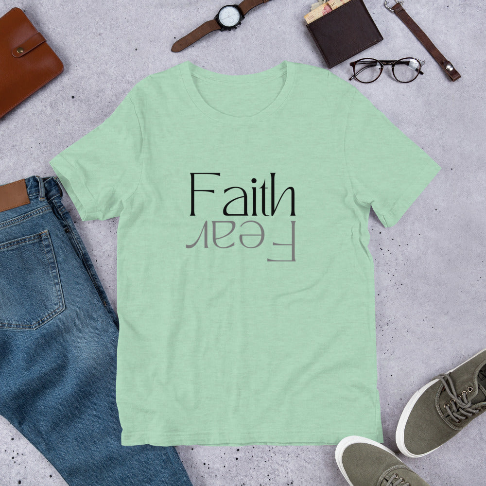 Faith over Fear (Light) - Lightweight T-Shirt