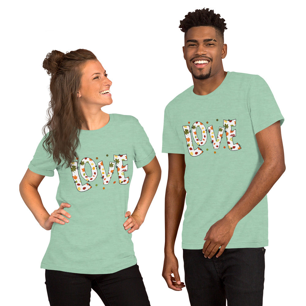 Fall Love Letters (Light) - Lightweight T-Shirt