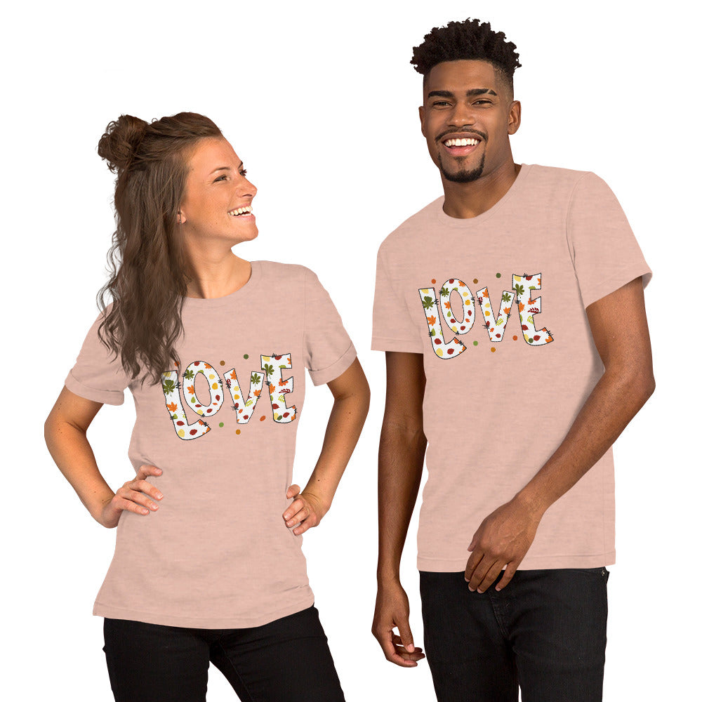 Fall Love Letters (Light) - Lightweight T-Shirt