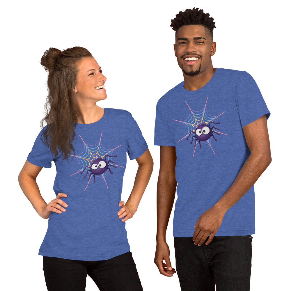 Pastel Rainbow Web (Dark) - Lightweight T-Shirt