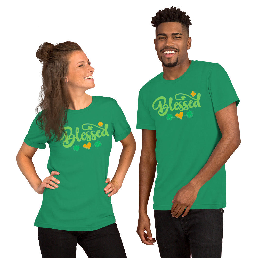 Blessed Clovers (Dark) - Lightweight T-Shirt