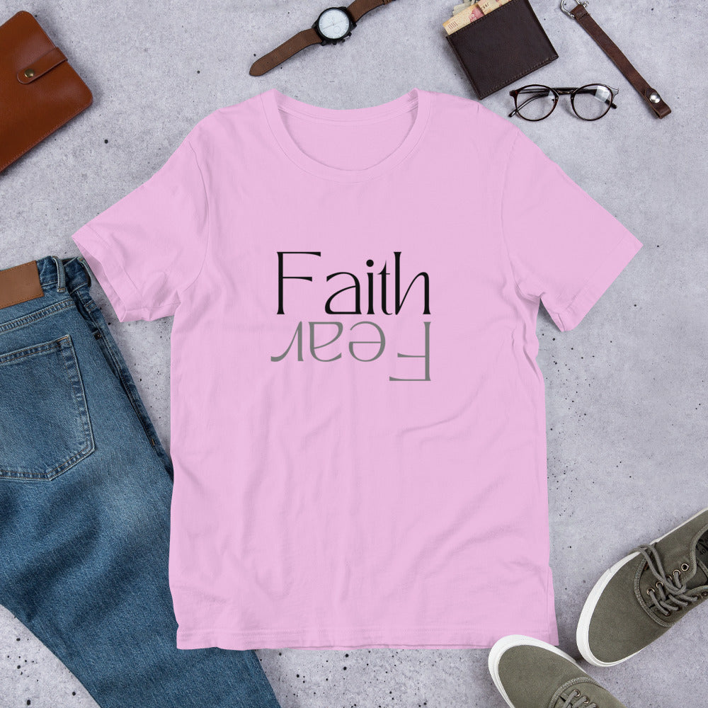 Faith over Fear (Light) - Lightweight T-Shirt