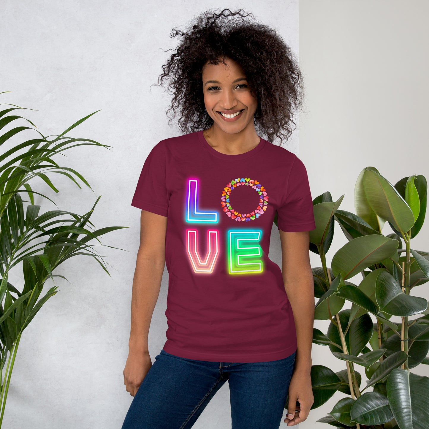 Rainbow Love  - Lightweight T-Shirt
