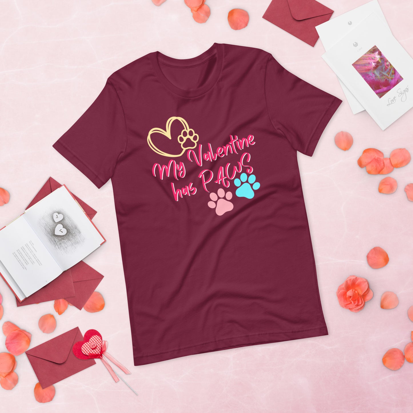 Paw Valentine - Lightweight T-Shirt