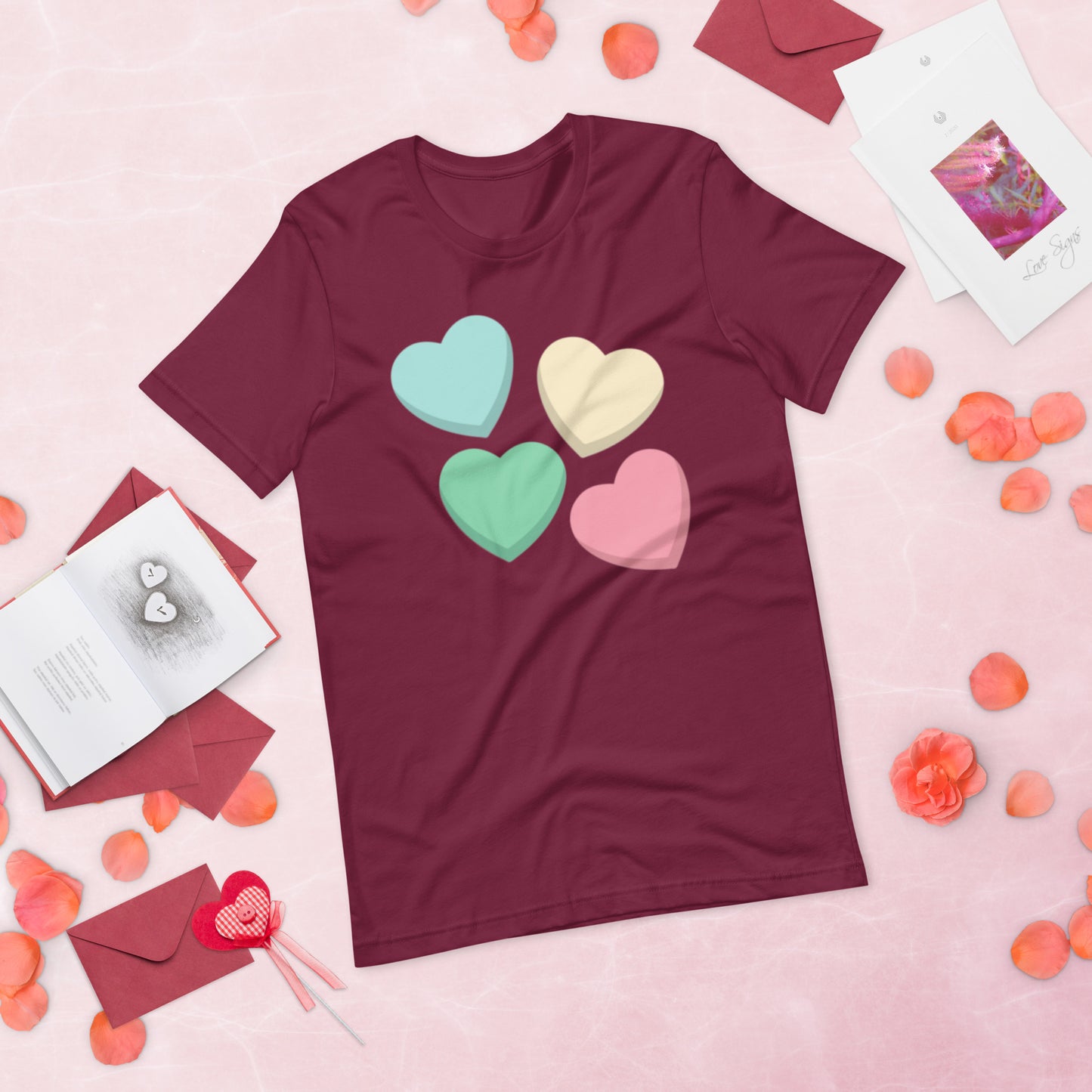 Candy Hearts - Lightweight T-Shirt