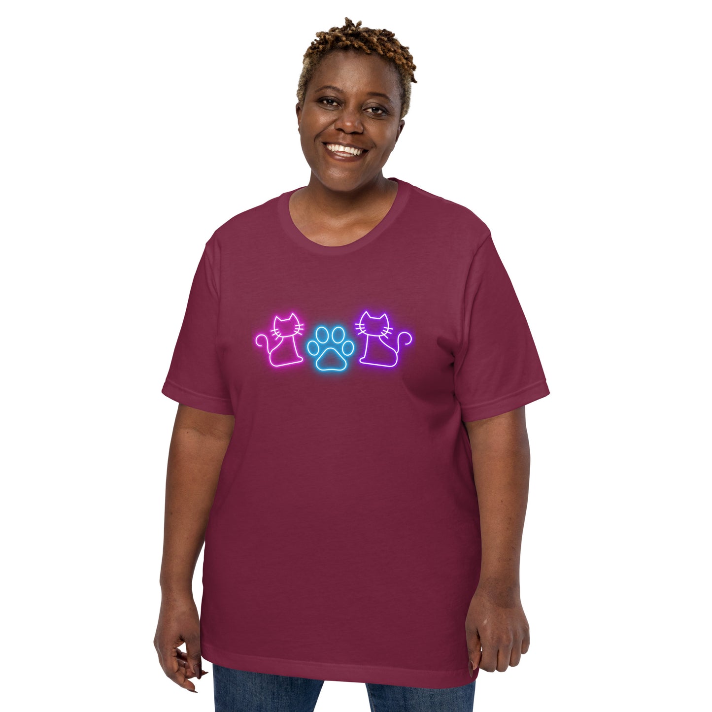 Neon Whiskers - Lightweight T-Shirt
