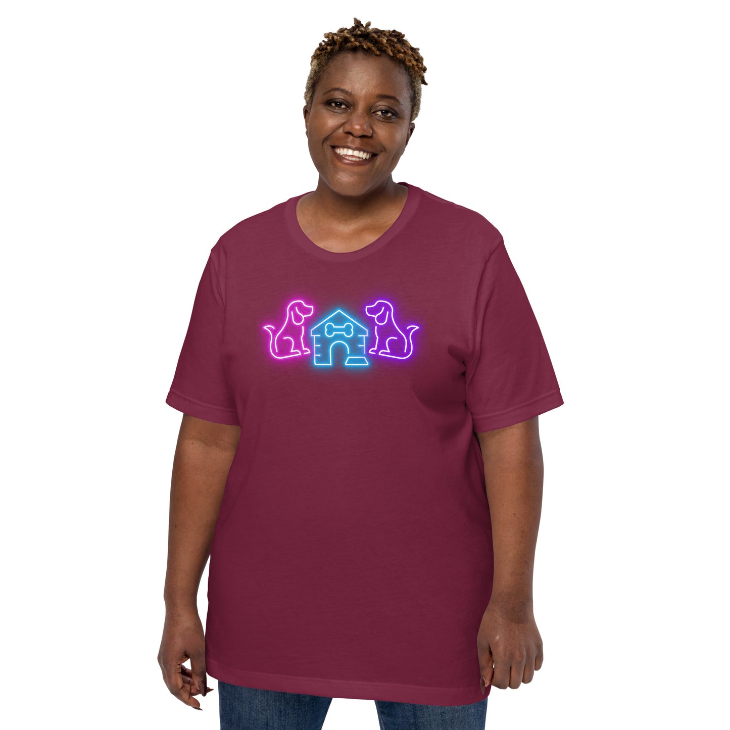 Neon Dog Tails - Lightweight T-Shirt