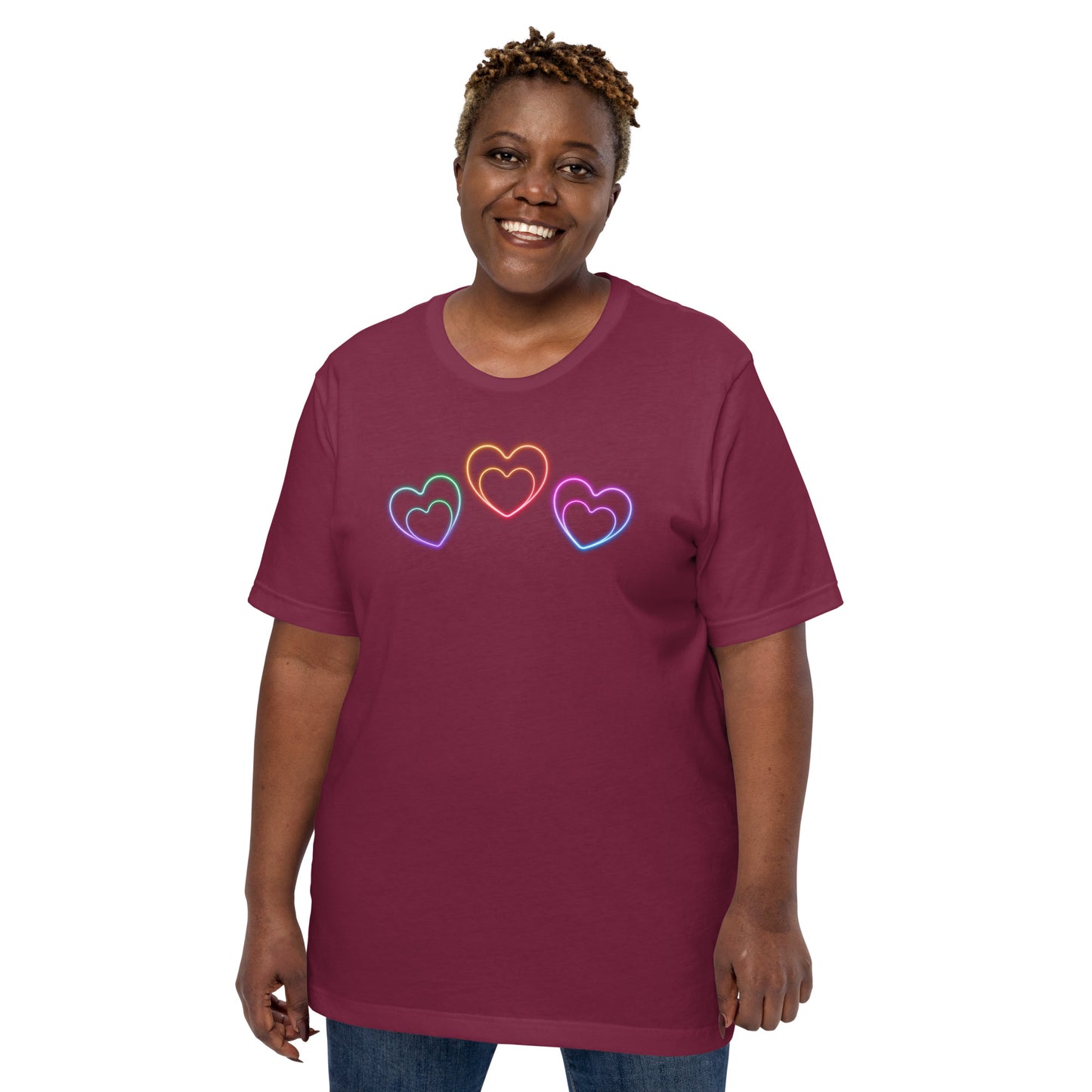 Neon Hearts - Lightweight T-Shirt