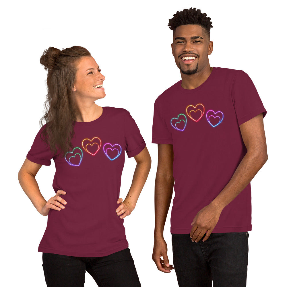 Neon Hearts - Lightweight T-Shirt