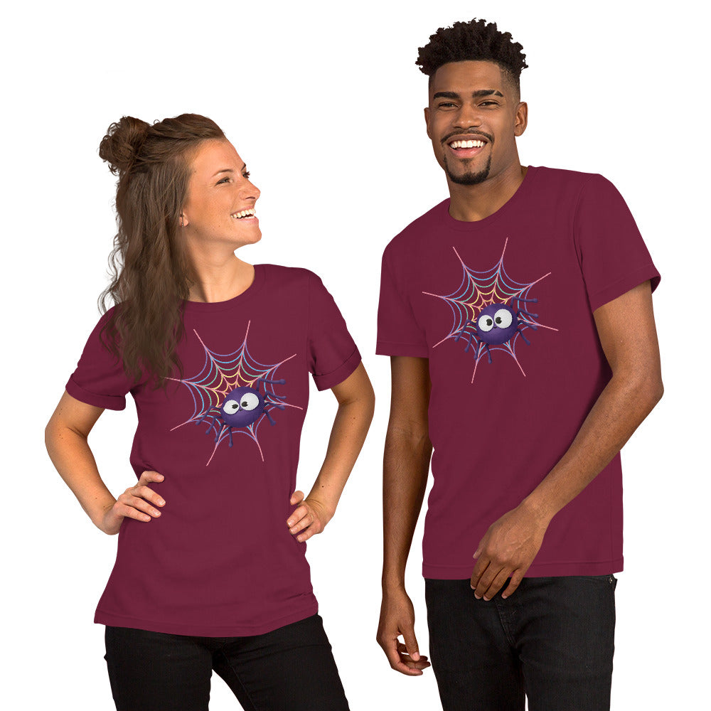 Pastel Rainbow Web (Dark) - Lightweight T-Shirt