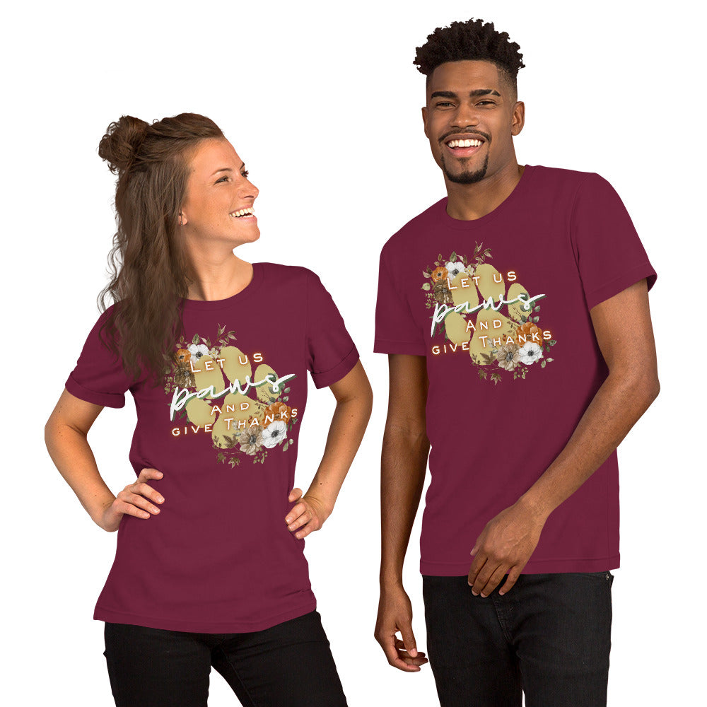 Paws Thankful (Dark) - Lightweight T-Shirt