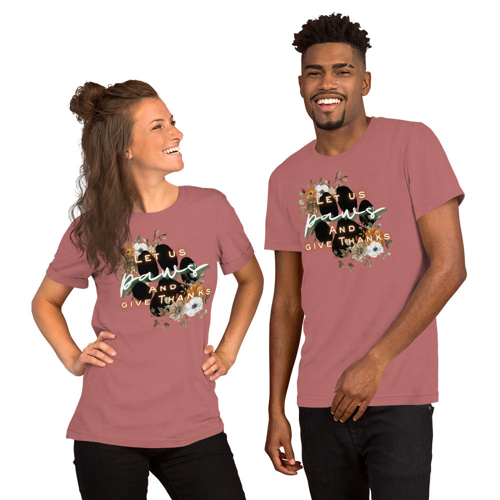 Paws Thankful (Light) - Lightweight T-Shirt