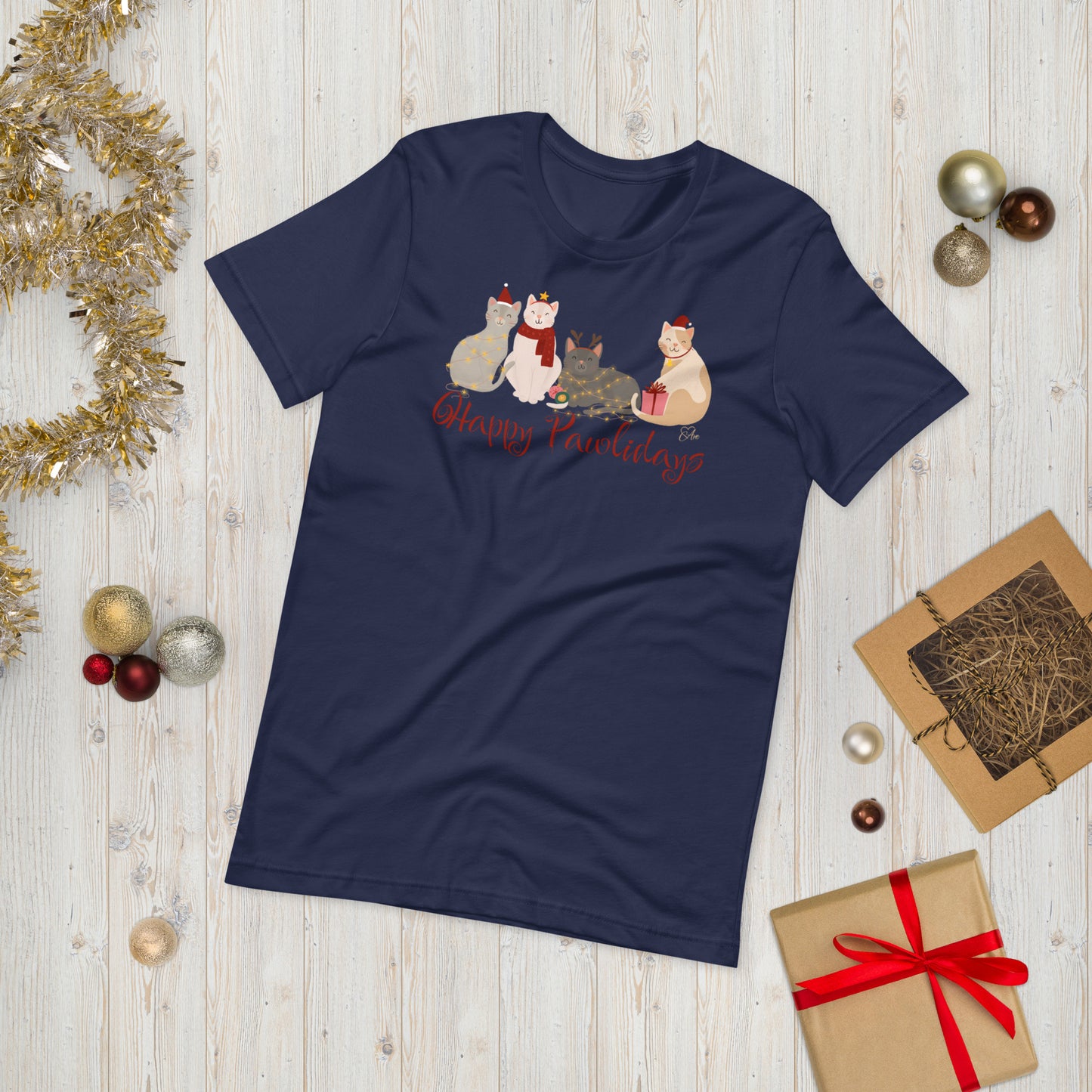 Cat Holiday - Lightweight T-Shirt