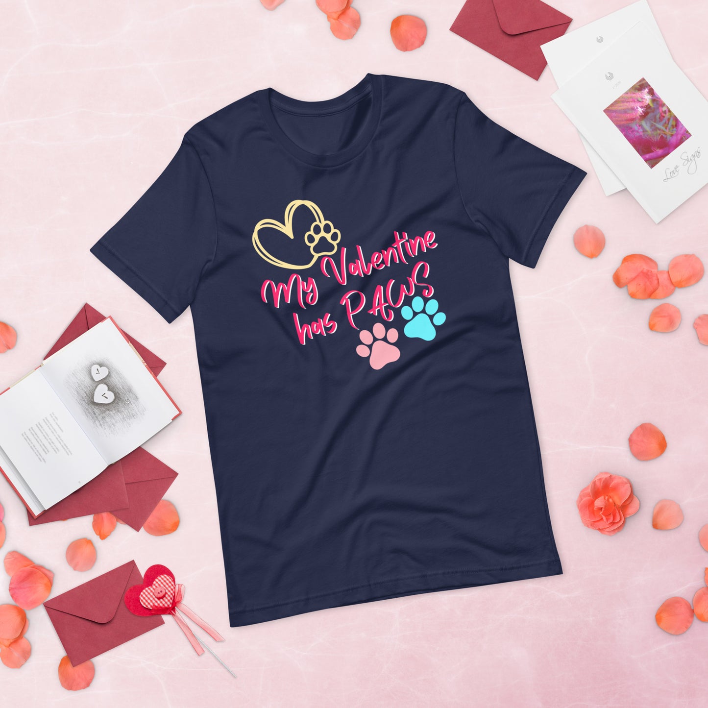 Paw Valentine - Lightweight T-Shirt