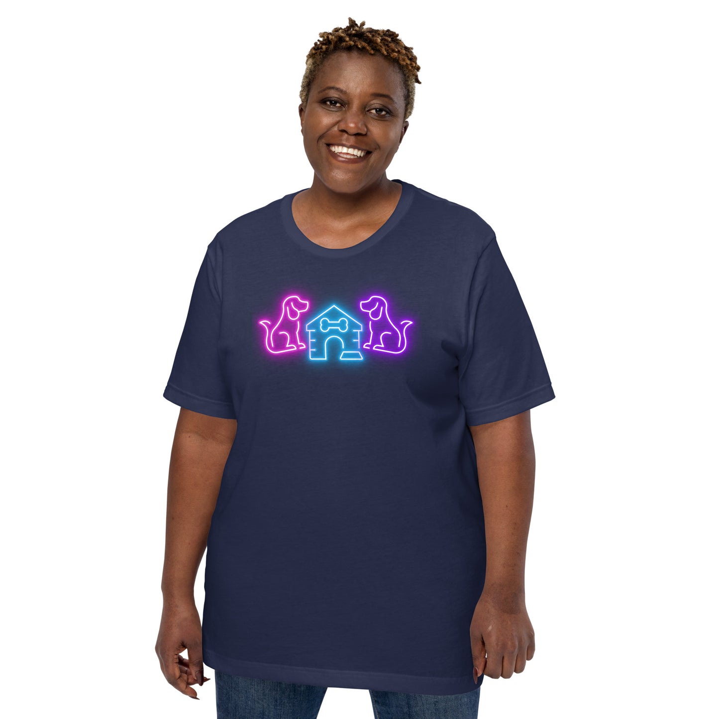Neon Dog Tails - Lightweight T-Shirt