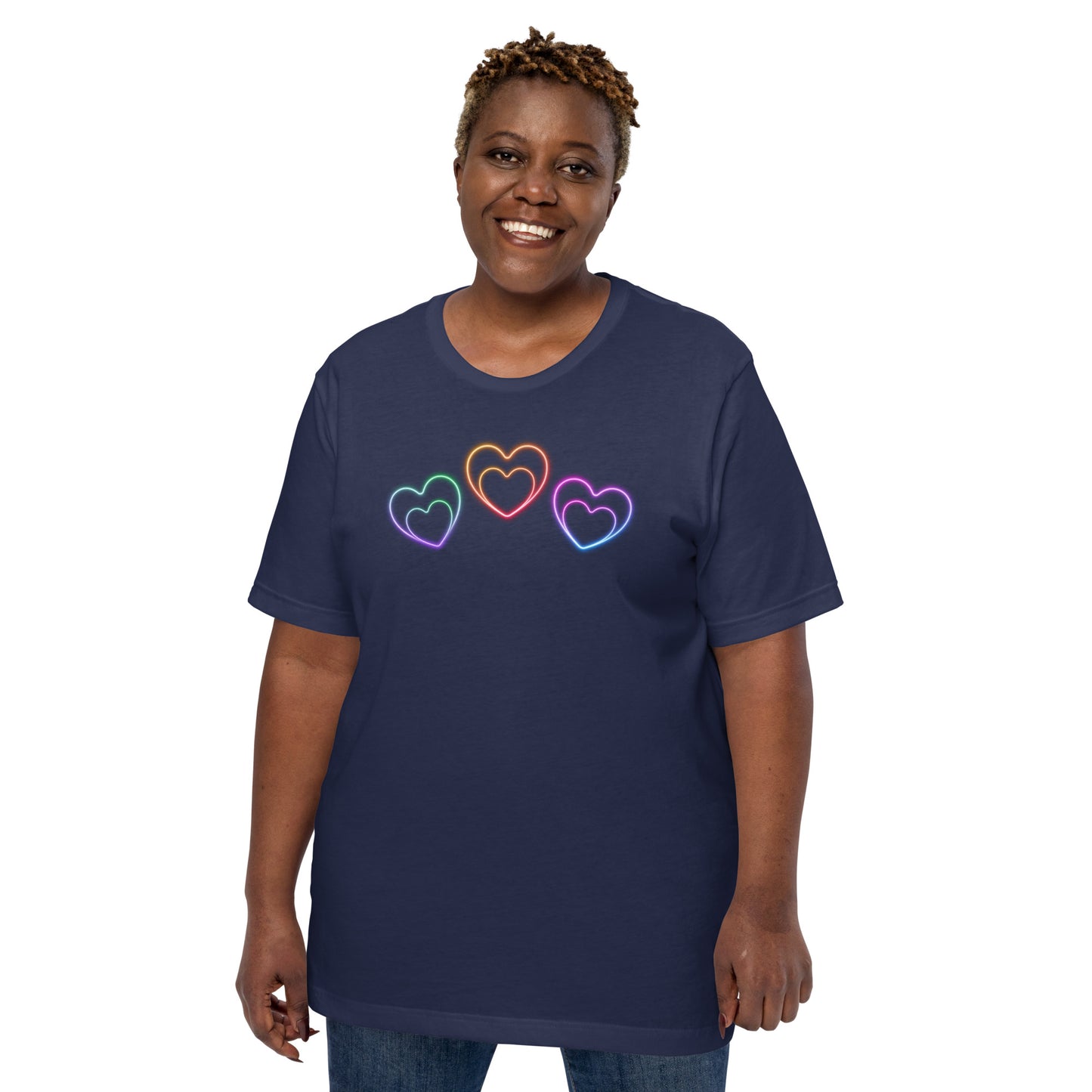 Neon Hearts - Lightweight T-Shirt