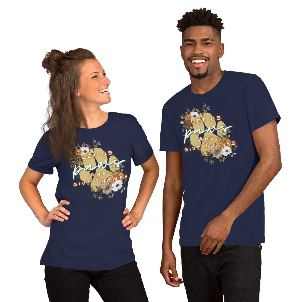 Paws Thankful (Dark) - Lightweight T-Shirt