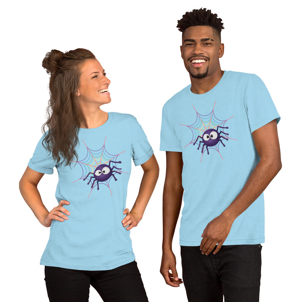 Pastel Rainbow Web (Light) - Lightweight T-Shirt