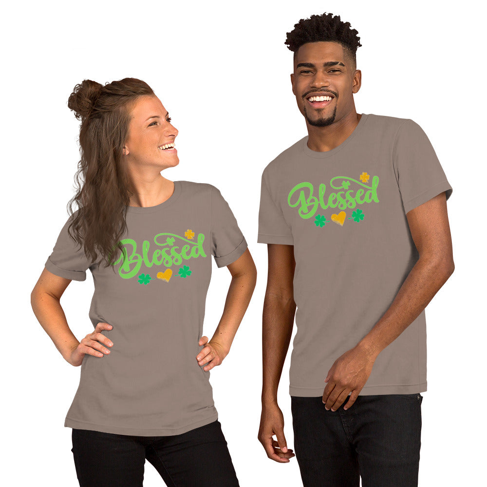 Blessed Clovers (Dark) - Lightweight T-Shirt