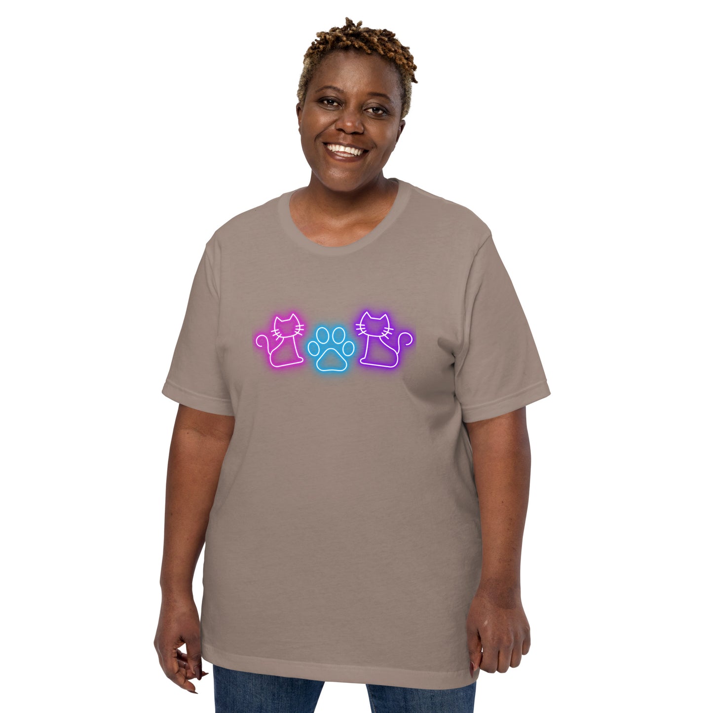 Neon Whiskers - Lightweight T-Shirt