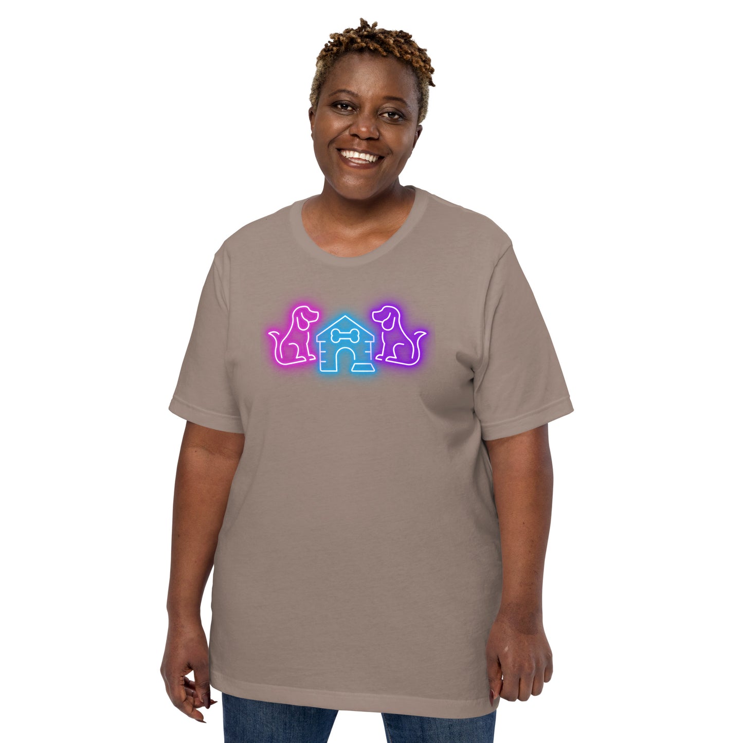 Neon Dog Tails - Lightweight T-Shirt