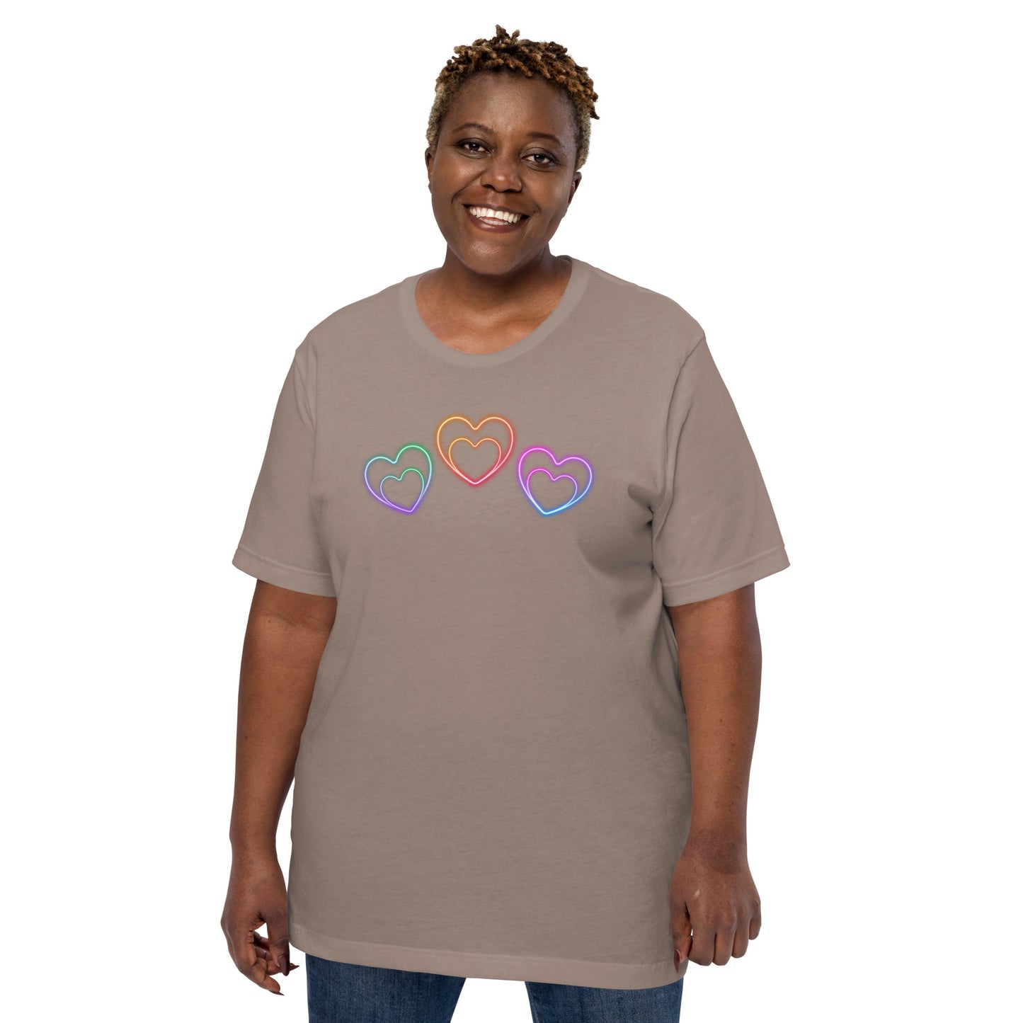 Neon Hearts - Lightweight T-Shirt