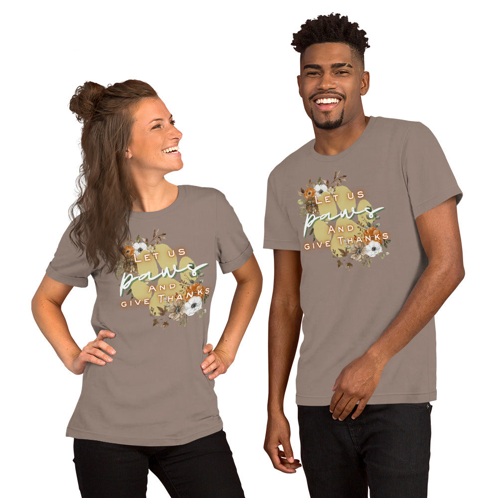 Paws Thankful (Dark) - Lightweight T-Shirt